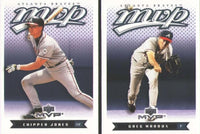 2003 Upper Deck MVP Baseball Series Complete Mint Set Loaded with Stars and Hall of Famers including Derek Jeter, Greg Maddux and Ken Griffey Jr Plus