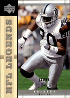 2004 Upper Deck LEGENDS Football Series Complete Mint Basic 90 Card Veteran Players Set Loaded with Stars and Hall of Famers including Tom Brady, Brett Favre and Peyton Manning Plus