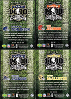 2006 Upper Deck Football 1,000 Yard Rushing Club Insert Set with LaDainian Tomlinson, Steven Jackson, Clinton Portis plus