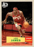 LeBron James 2007 2008 Topps 1957-58 Variations Basketball Series Mint Insert Card #23