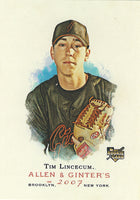 2007 Topps Allen and Ginter Series Complete Mint 350 Card Set with Shortprints Loaded with Baseball Stars, Rookies and Hall of Famers Plus Historical Figures