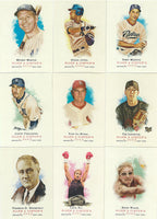 2007 Topps Allen and Ginter Series Complete Mint 350 Card Set with Shortprints Loaded with Baseball Stars, Rookies and Hall of Famers Plus Historical Figures