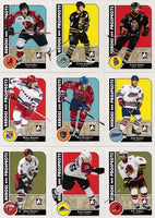 2008 2009 ITG Hockey Heroes and Prospects Complete Mint 100 Card Set with Stars, Rookies and Top Prospects including Alexander Ovechkin, Peter Forsberg, Steven Stamkos, Victor Hedman and Others