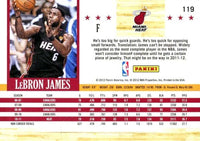 LeBron James 2011 2012 Hoops Basketball Series Mint Card #119