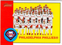 Philadelphia Phillies 2012 Topps HERITAGE Team Set with Howard, Utley, Halladay+