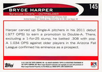 Bryce Harper 2012 Topps Pro Debut Series Mint Rookie Card #145