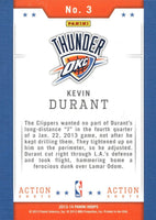 Kevin Durant 2013 2014 Hoops Action Shots Basketball Series Mint Card #3