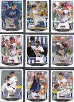 Atlanta Braves 2013 Bowman Complete Mint 11 Card Team Set