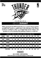 Kevin Durant 2014 2015 Hoops Basketball Series Mint Card #212