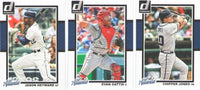 Atlanta Braves 2014 Donruss Complete Mint 9 Card Team Set with Chipper Jones, Evan Gattis+