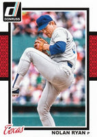 Texas Rangers 2014 Donruss Series Complete Mint Basic 6 Card Team Set with Nolan Ryan and Yu Darvish Plus