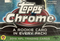 2014 Topps Chrome Football Blaster Box with Chance for Rookie Cards of Aaron Donald, Davante Adams, Mike Evans and MANY OTHERS