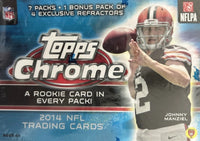 2014 Topps Chrome Football Blaster Box with Chance for Rookie Cards of Aaron Donald, Davante Adams, Mike Evans and MANY OTHERS