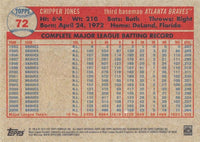 Atlanta Braves 2015 Topps ARCHIVES Series 10 Card Team Set with Warren Spahn, Chipper Jones, Yount+