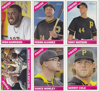 Pittsburgh Pirates 2015 Topps HERITAGE Series Complete Basic 15 Card Team Set with Andrew McCutchen+