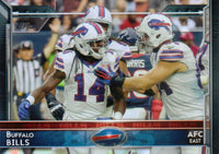Bills 2015 Topps Football Complete 18 Card Team Set Featuring 3 Lesean McCoy Cards Including Fantasy Studs with Rookies Plus