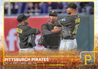 Pittsburgh Pirates 2015 Topps Complete Series One and Two Regular Issue 23 card team set with Andrew McCutchen, Gerrit Cole plus