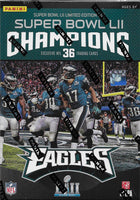 Philadelphia Eagles 2018 Panini Factory Sealed Super Bowl LII Champions Limited Edition Factory Sealed 36 Card Set with Nick Foles, Carson Wentz, Fletcher Cox, Chris Long plus