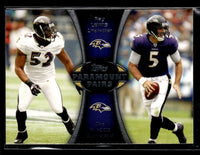 Ray Lewis and Joe Flacco 2012 Topps Paramount Pairs Series Mint Card #PA-LF