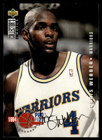 Chris Webber 1994 1995 Collector's Choice Silver Signatures Series Mint Card #200