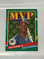 Ken Griffey 1991 Donruss Leaf MVP ERROR Card - No Dot after "INC" Series Mint Card #392