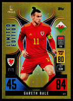Gareth Bale 2022 2023 Topps Match Attax 101 Road UEFA Limited Edition Gold Series Mint Card #LE9