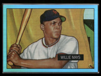 Willie Mays 2013 Bowman Blue Sapphire Refractor Rookie Reprint Series Mint Card #305