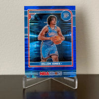 Dillon Jones 2024 2025 Panini NBA Hoops Blue Pulsar Prizm Series Mint Rookie Card #256