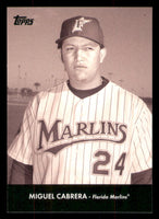 Miguel Cabrera 2008 Topps Baseball Trading Card History Insert Card #TCH43