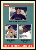 Todd Helton/Mark Loretta/Adrian Beltre 2005 Fleer Tradition Stat Leaders Series Mint Card #8
