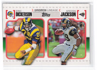 Eric Dickerson / Steven Jackson 2010 Topps Gridiron Lineage Series Mint Card #GL-DJ