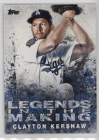 Clayton Kershaw 2018 Topps Legends in the Making Mint Rookie Card #LITM-13