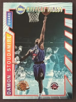 Damon Stoudamire 1996 1997 Topps Finest Mystery Finest Borderless Refractor Series Mint Card #M15