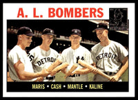 Mickey Mantle 1996 Topps A.L. Bombers Commemorative Series Mint Card #331 with Maris, Cash and Kaline