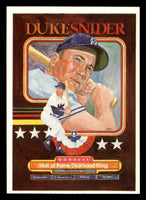 Duke Snider 1984 Donruss Baseball Hall of Fame Diamond King Series Mint Card #648