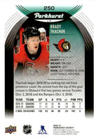 Ottawa Senators 2020 2021 Upper Deck PARKHURST Factory Sealed Team Set with Brady Tkachuk SP Card #250 Plus