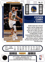 Stephen Curry 2022 2023 Panini Contenders Season Ticket Series Mint Card #31