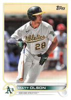 Oakland Athletics 2022 Topps Hand Collated 17 Card Team Set Featuring Matt Olson, Starling Marte and Matt Chapman Plus