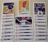 Texas Rangers 2022 Topps Complete Mint Hand Collated 22 Card Team Set Featuring Adolis Garcia All Star Rookie Cup and 3 Rookie Cards Plus