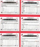 Arizona Diamondbacks 2022 Topps Hand Collated 22 Card Team Set Featuring Rookie Cards of Stuart Fairchild, Tyler Gilbert, Henry Ramos, Luis Frias and Jake McCarthy Plus