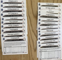 Detroit Tigers 2022 Topps Complete Mint Hand Collated 23 Card Team Set Featuring Miguel Cabrera and 3 Rookie Cards Plus