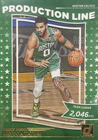 Jayson Tatum 2022 2023 Panini Donruss Production Line Series Gold Press Proof Version Mint Card #10
