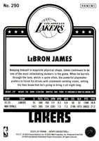 LeBron James 2023 2024 Hoops Series Mint Winter Version Tribute Card #290