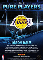 LeBron James 2023 2024 Hoops Pure Players Series Mint Card #4 Winter Version