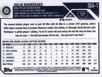 Seattle Mariners 2023 Topps Factory Sealed 17 Card Team Set with Julio Rodriguez All Star Rookie Card plus
