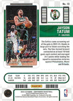 Jayson Tatum 2022 2023 Panini Contenders Season Ticket Series Mint Card #10