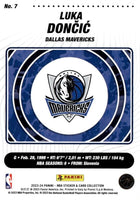 Luka Doncic 2023 2024 Panini Limited Edition Full Sized Sticker Card Series Mint Card #7
