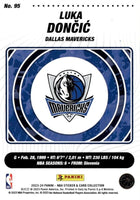 Luca Doncic 2023 2024 Panini Limited Edition Full Sized Sticker Card Series Mint Card #95