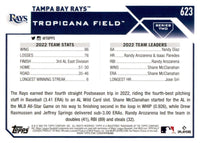 Tampa Bay Rays 2023 Topps Complete Series One and Two Regular Issue 16 Card Team Set