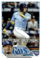 Tampa Bay Rays 2023 Topps Complete Series One and Two Regular Issue 16 Card Team Set